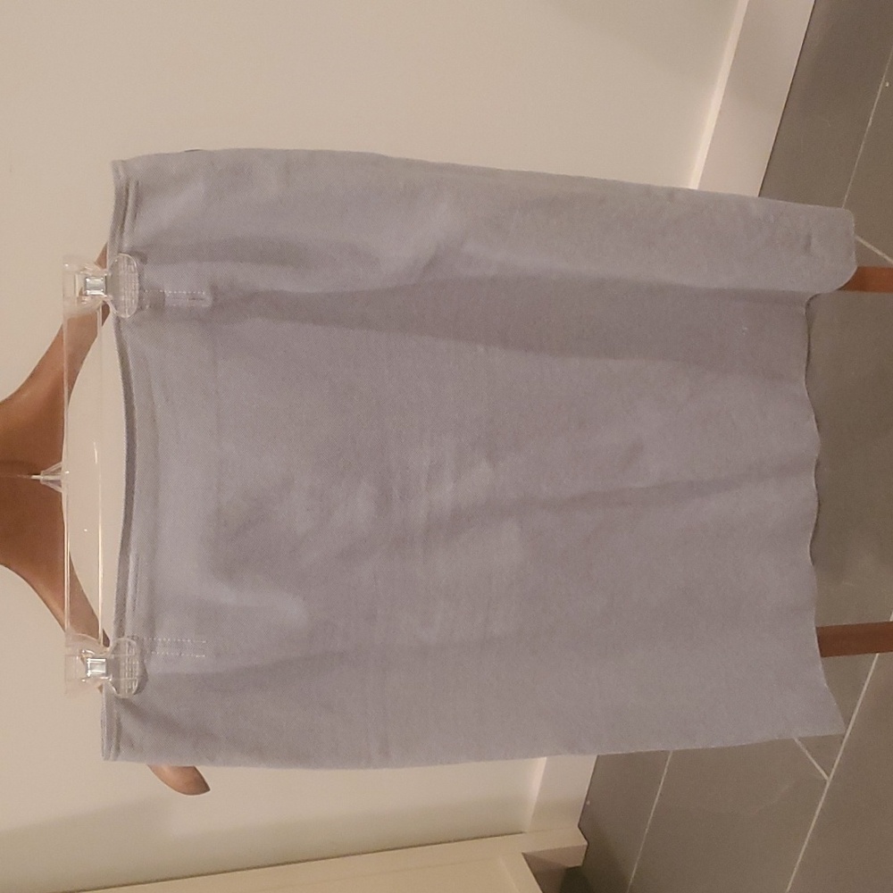 BRIONI authentic light blue cotton and silk pencil skirt. US size 12.